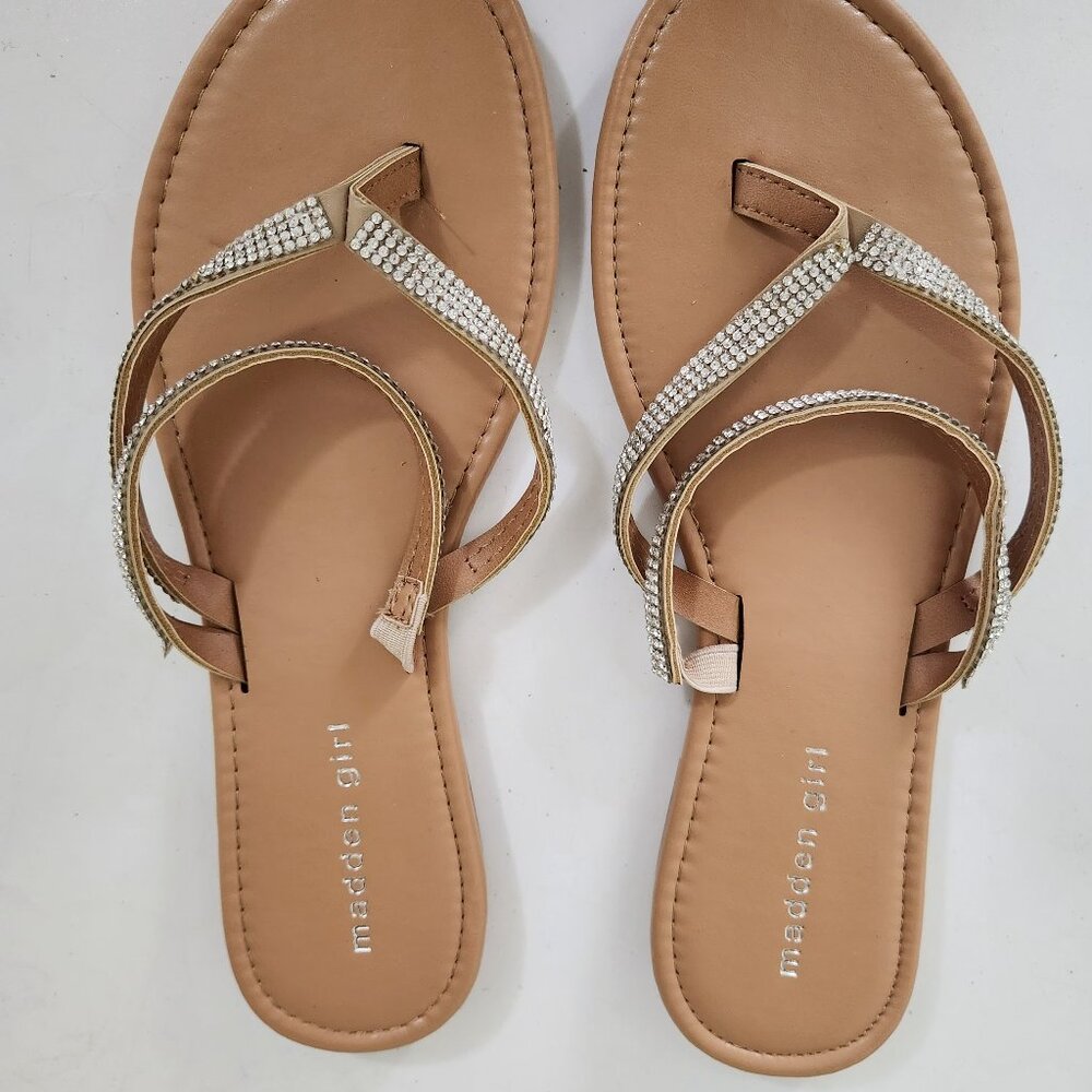 NEW Steve Madden Girl Sandals Flip Flops Size 8